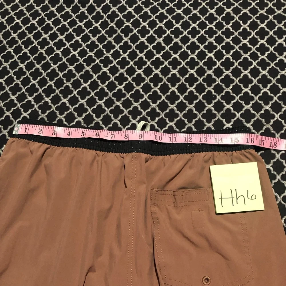 Vuori Kore Shorts Men XL Brown Red Lined V302 Athletic Stretch Gym Quick Dry HH6